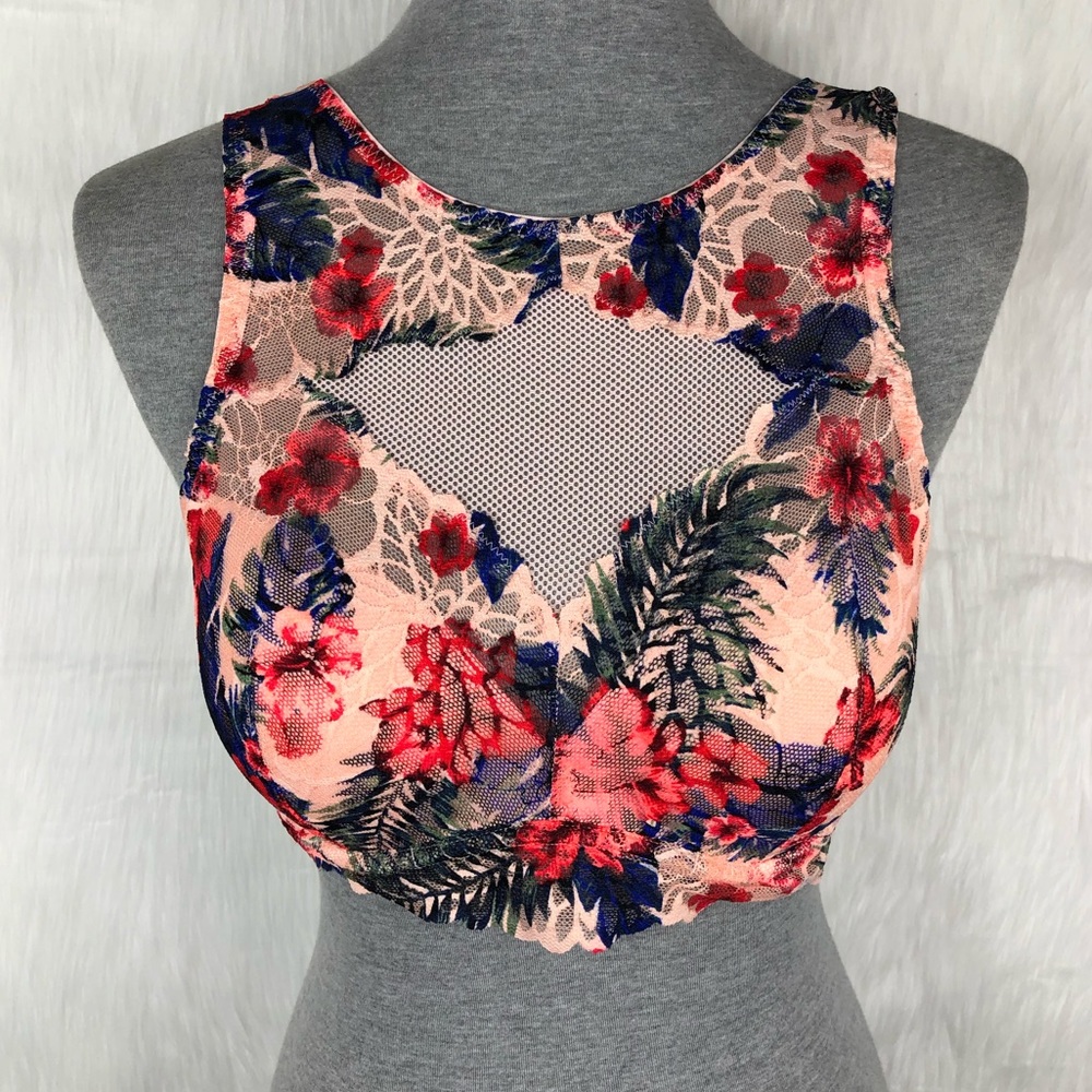 PINK Victoria's Secret Floral Lace Bra